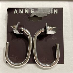 Anne Klein Silver Hoop Earrings